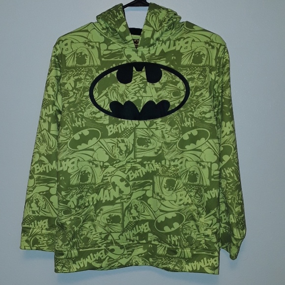 neon yellow batman hoodie